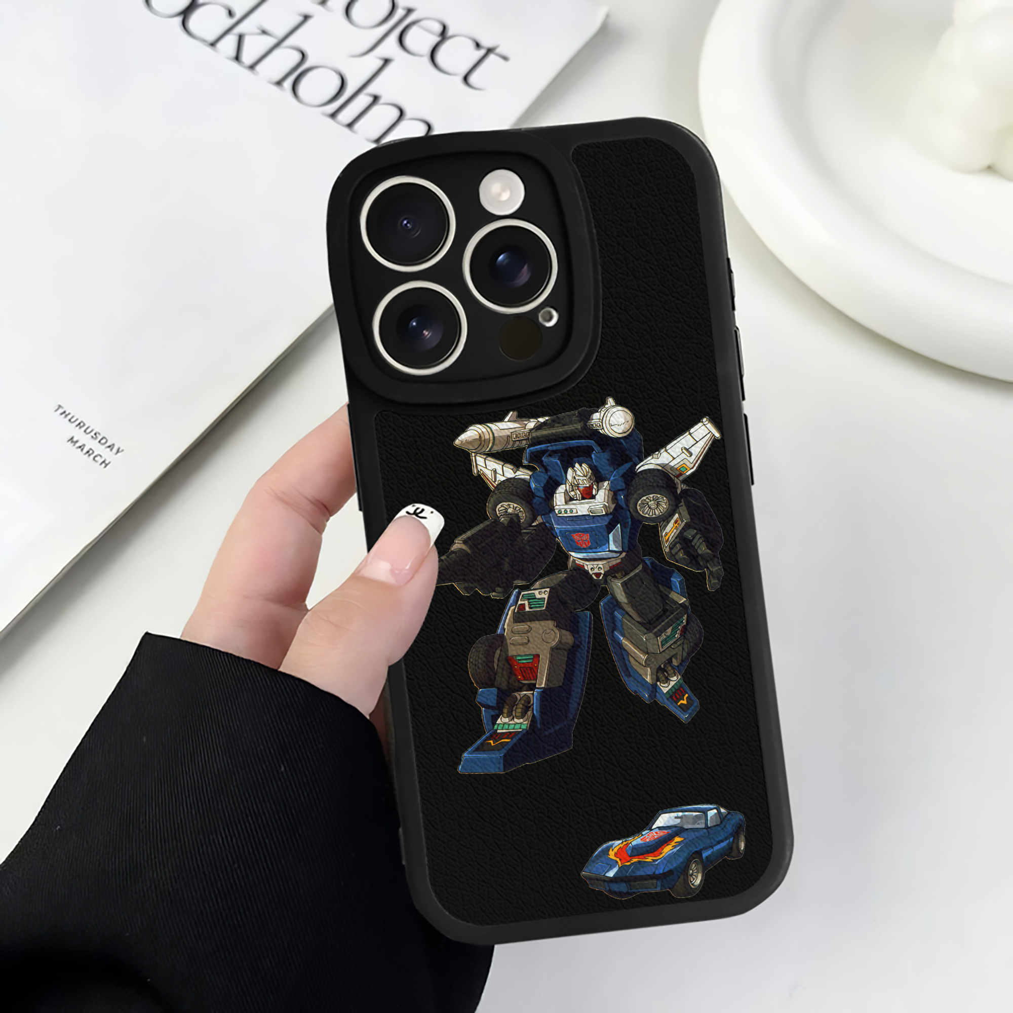 （画像用）  【iPhone 16シリーズ対応】シリコンスマホケース（レザー調） 材質：シリコン